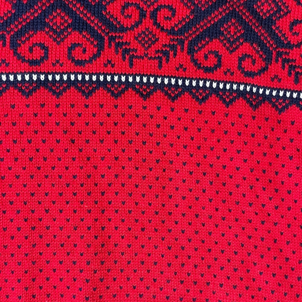 Dale of Norway Vintage Fair Isle Wool Sweater Nordic Ski Knit Size M - Picture 5 of 6